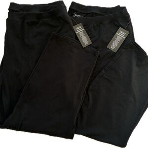 2X Catherine’s Petite Bundle NWT Suprema Straight Leg Pant Black